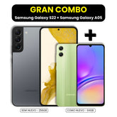 Samsung Galaxy S22 256GB - Semi Nuevo + Samsung Galaxy A05 64GB - Como Nuevo