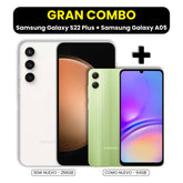 Samsung Galaxy S22 Plus 256GB - Semi Nuevo + Galaxy A05 64GB - Como Nuevo